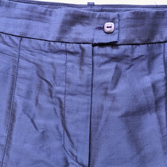 Vintage 100% Silk Iridescent Trouser Pants - Picture 7 of 13
